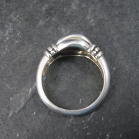 Vintage Sterling Ribbed Dome Ring Size 8