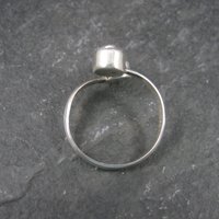 Estate Sterling Purple Dichroic Glass Ring Size 10