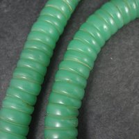 Antique African Green Glass Trade Bead Necklace
