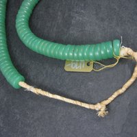 Antique African Green Glass Trade Bead Necklace
