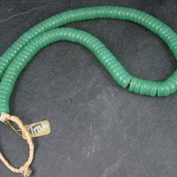 Antique African Green Glass Trade Bead Necklace