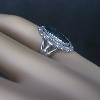Vintage Southwestern Paua Shell Ring Size 5