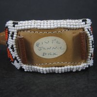 Vintage Butterfly Beaded Watch Band Paiute Jenny Dick