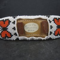 Vintage Butterfly Beaded Watch Band Paiute Jenny Dick
