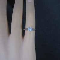 Vintage 18K .33 Carat Diamond Engagement Ring Size 4