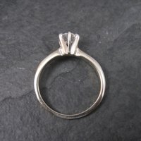 Vintage 18K .33 Carat Diamond Engagement Ring Size 4