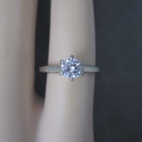 Vintage 18K .33 Carat Diamond Engagement Ring Size 4