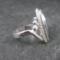 Vintage Southwestern Sterling Hematite Ring