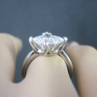 Vintage Sterling Cubic Zirconia Ring Size 6