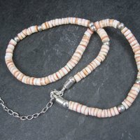 Vintage Sterling Shell Necklace Desert Rose Trading