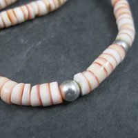 Vintage Sterling Shell Necklace Desert Rose Trading