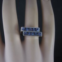 Sterling Purple Cubic Zirconia Ring Size 8