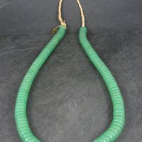 Antique African Green Glass Trade Bead Necklace