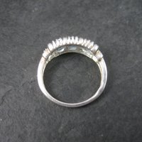 90s Sterling Blue Topaz Ring Size 6