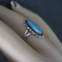Classic Southwestern Sterling Turquoise Ring