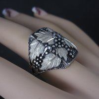 Mens Sterling Black Hills Silver Ring Size 9