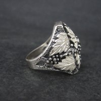 Mens Sterling Black Hills Silver Ring Size 9
