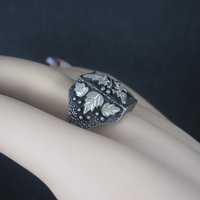 Mens Black Hills Silver Ring
