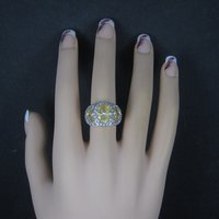 Vermeil Sterling Yellow Crystal Size 8 Ross Simons