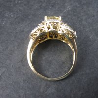 Vermeil Sterling Yellow Crystal Size 8 Ross Simons