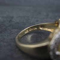 Vermeil Sterling Yellow Crystal Size 8 Ross Simons
