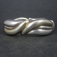Vintage Sterling Electroform Bangle Bracelet 7.5 Inches LeBitski