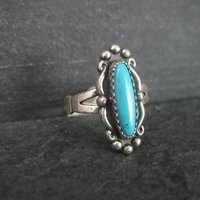 Classic Southwestern Sterling Turquoise Ring