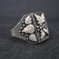 Mens Black Hills Silver Ring