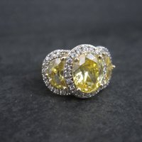 Vermeil Sterling Yellow Crystal Size 8 Ross Simons