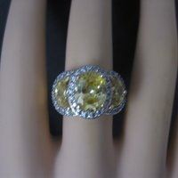 Vermeil Sterling Yellow Crystal Size 8 Ross Simons