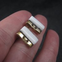 Southwestern Sterling Gold Filled Raised Inlay Earrings