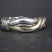 Vintage Sterling Electroform Bangle Bracelet 7.5 Inches LeBitski
