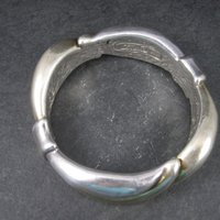 Vintage Sterling Electroform Bangle Bracelet 7.5 Inches LeBitski