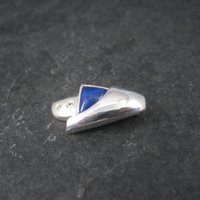 Sterling Lapis Lazuli Cz Pendant