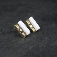 Southwestern Sterling Gold Filled Raised Inlay Earrings