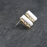 Southwestern Sterling Gold Filled Raised Inlay Earrings