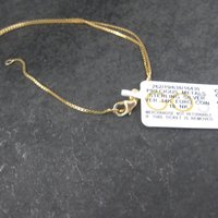 Vintage 14K Briolette Gemstone Pendant Necklace
