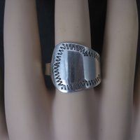 Vintage Southwestern Sterling Spoon Ring Size 11