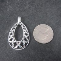 Vintage Diamond Cut Teardrop Pendant
