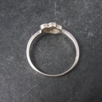 Dainty Italian Sterling Heart Ring New Old Stock Sizes 6 and 8