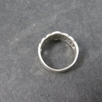 Vintage Sterling Celtic Weave Ring Size 5