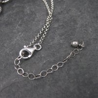 Estate Sterling Cubic Zirconia Necklace