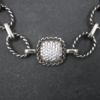 Estate Sterling Cubic Zirconia Necklace