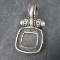 Estate Sterling Hinged Pearl Pendant