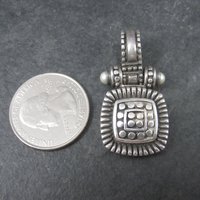 Estate Sterling Hinged Pearl Pendant