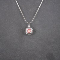 Vintage Sterling 80s Cleveland Basketball Pendant Necklace