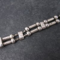 Vintage Sterling Pagoda Bracelet 7.75 Inches