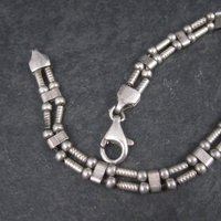 Vintage Sterling Pagoda Bracelet 7.75 Inches