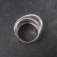 Vintage Sterling Cz Cocktail Ring Size 7 QVC