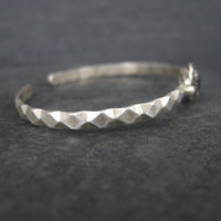 Dainty Southwestern Sterling Paua Shell Cuff Bracelet